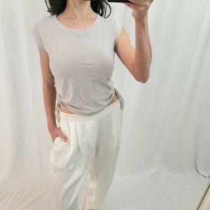 Gray Sleeveless Top